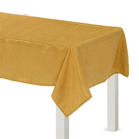 metallic gold fabric tablecloth|gold plastic tablecloths cheap.